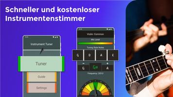 Stimmgerät für Instrument Plakat