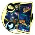 Neon Glowing Flower Theme