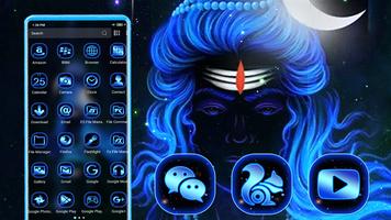 Shiva Cosmic Launcher Theme captura de pantalla 1