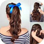 Hairstyles step by step icon