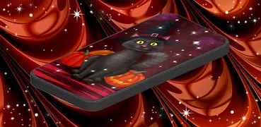 Halloween Black Cat Wallpaper