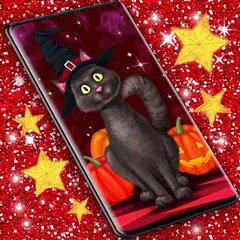 Halloween Black Cat Wallpaper APK download