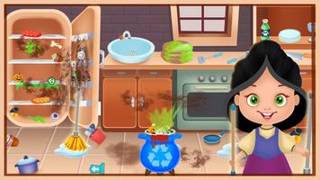 Home Cleaning - Halloween Game capture d'écran 3