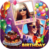 Happy Birthday Photo Collage icon