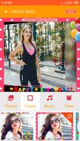 Birthday video maker for love with photo and song capture d'écran 3