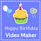 Happy Birthday Video maker - w أيقونة