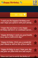 Happy Birthday SMS captura de pantalla 3