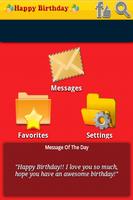 Happy Birthday SMS poster