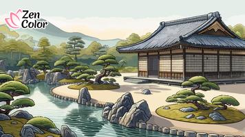 Zen Color الملصق