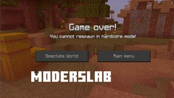 Hard core mod for Minecraft poster