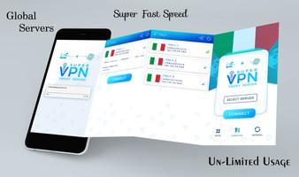 Italy VPN Master - Free Unlimited VPN Proxy الملصق