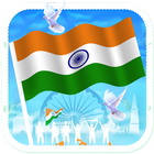 India Flag Wave HD Live Wallpa biểu tượng