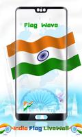 India Flag Wave HD Live Wallpa Affiche