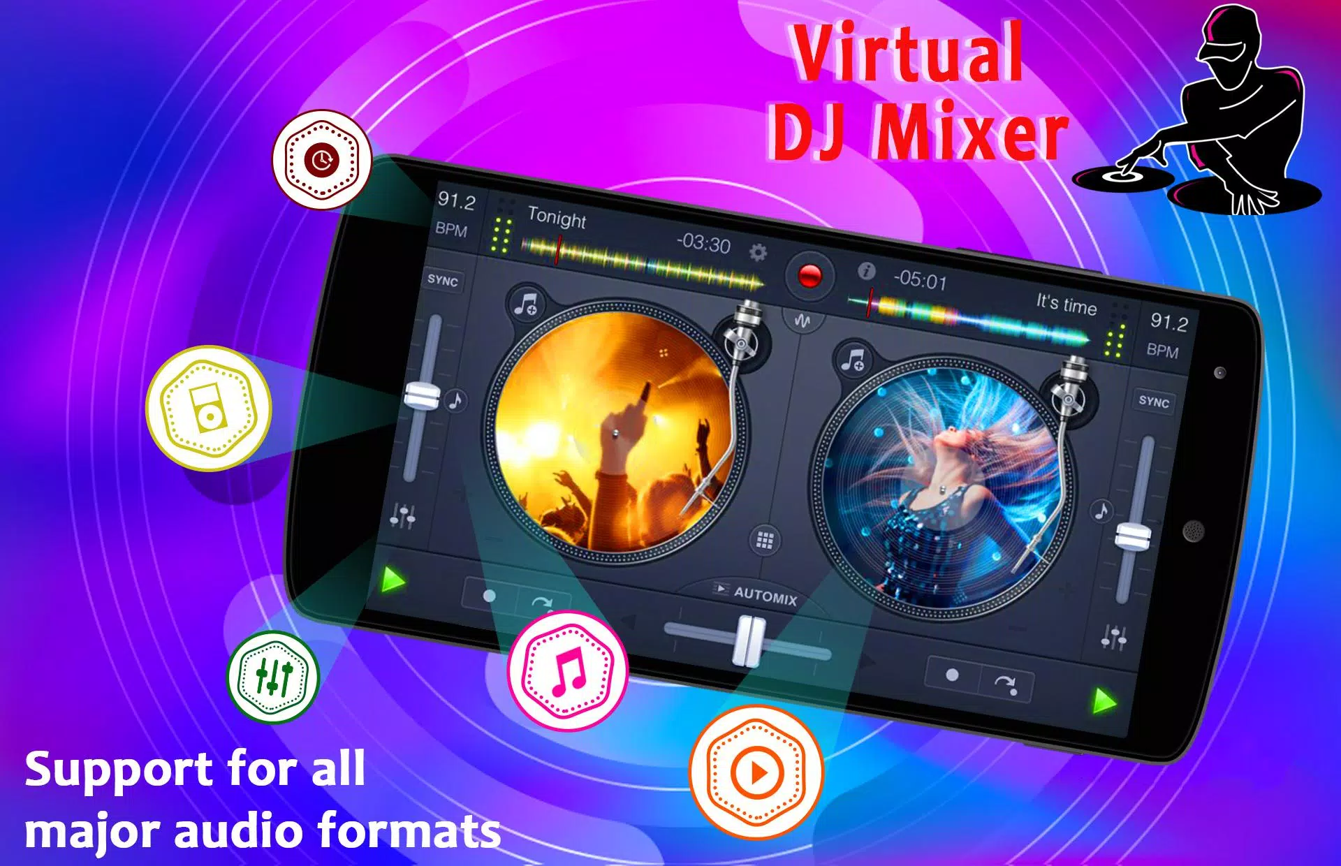 Virtual DJ Mixer - Mp3 Songs Mixer APK pour Android Télécharger