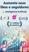 Hashtags AI:Aumento Seguidores Cartaz