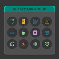 OneUIDark Round - Icon Pack :  Affiche