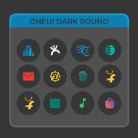 OneUIDark Round - Icon Pack :  Screenshot 1