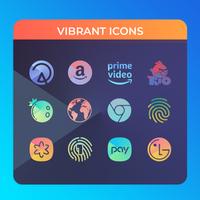 Vibrant - Icon Pack Affiche