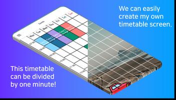 Planner Timetable with alarm f poster