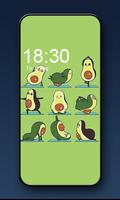 پوستر Avocado kawaii wallpaper