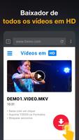 App Baixador de Vídeos em HD Cartaz