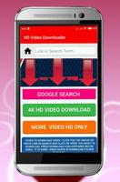 4K HD Video player and Downloader built in browser Affiche