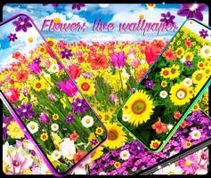 Flowers live wallpaper تصوير الشاشة 1