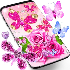 Diamond butterfly wallpapers APK Herunterladen