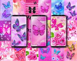 Diamond butterfly wallpapers ポスター