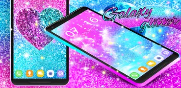 Glitter galaxy live wallpaper