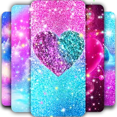 Glitter galaxy live wallpaper APK Herunterladen