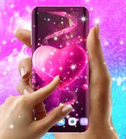 برنامه‌نما Glitter galaxy live wallpaper عکس از صفحه