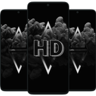 Deep Black Wallpaper HD icône