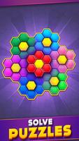 Flower Hexa Block Puzzle تصوير الشاشة 1