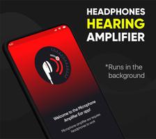 Poster Headphones Hearing Amplifier