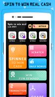 Spin to win wallet cash poster