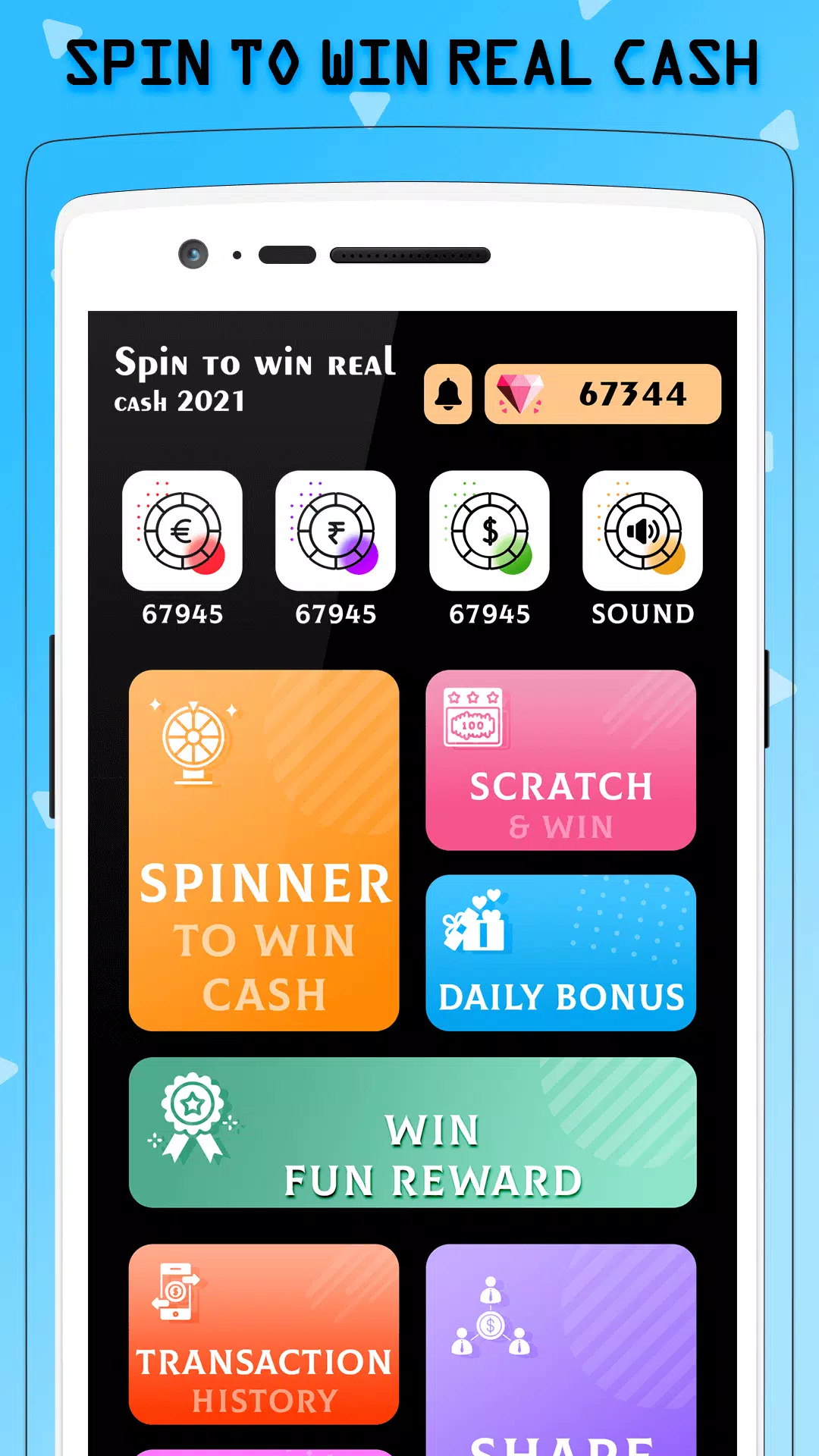 Spin to win wallet cash APK for Android Download
