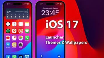 iOS 17 Launcher for Android Affiche