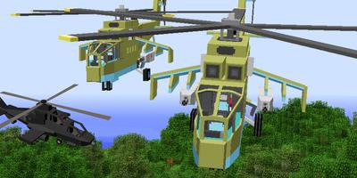 Helicopter Mod for Minecraft poster