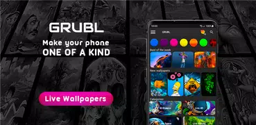 GRUBL™ 4D Live Wallpapers + AI