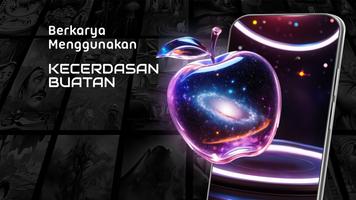 GRUBL™ 4D Wallpaper hidup + AI poster