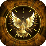 Analog Gold Clock Wallpaper icon
