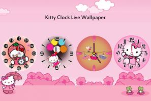 Kitty Clock Live Wallpaper পোস্টার