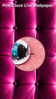 Pink Clock Live Wallpaper تصوير الشاشة 3
