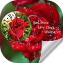 Red Rose Clock Live Wallpaper APK