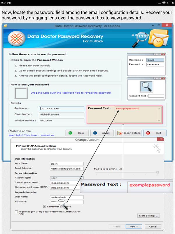how to recover gmail password from iphone mail app
