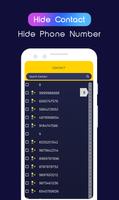 Hide contact - Hide phone numb capture d'écran 3