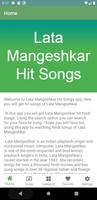 Lata Mangeshkar Hit Songs imagem de tela 1