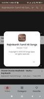 Rajinikanth Tamil Hit Songs imagem de tela 2