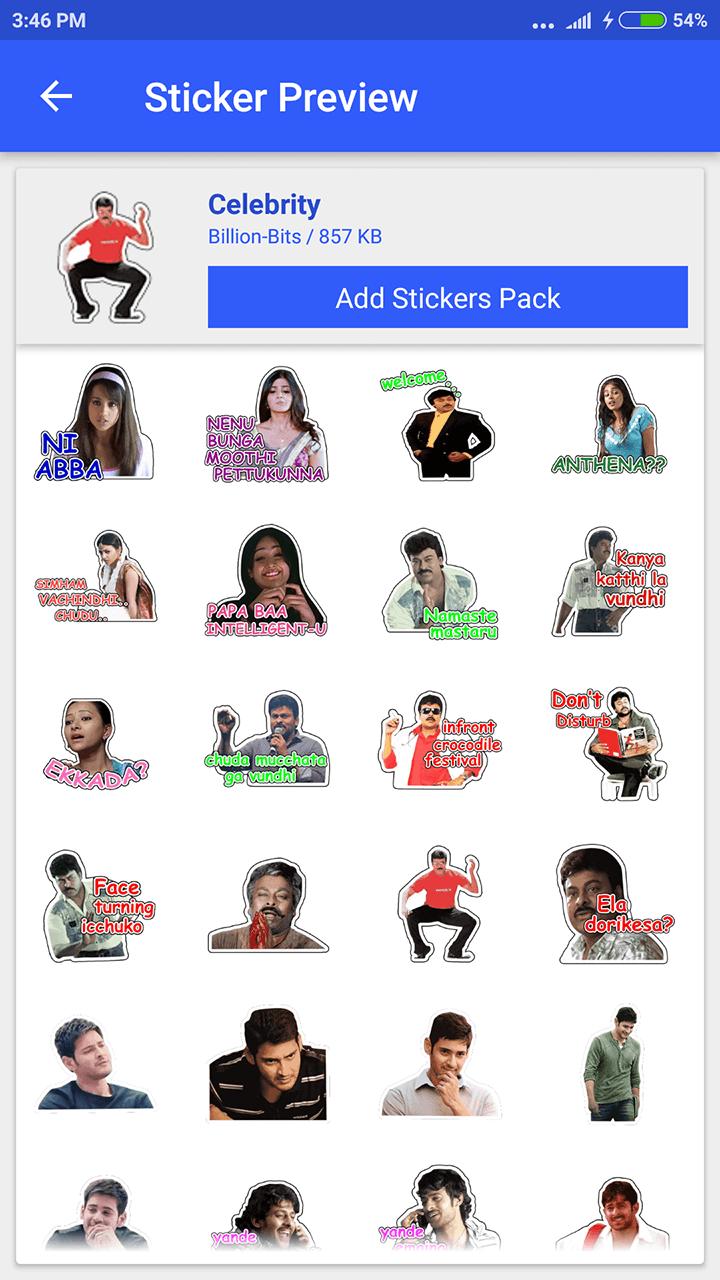 Telugu Sticker For Whatsapp For Android Apk Download